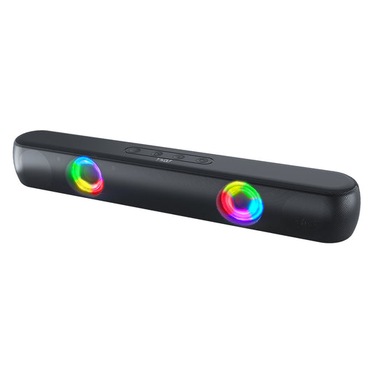 BT320 RGB Bluetooth Speaker – Dual 5W Stereo, TWS, Wireless Soundbar with Colorful Lights
