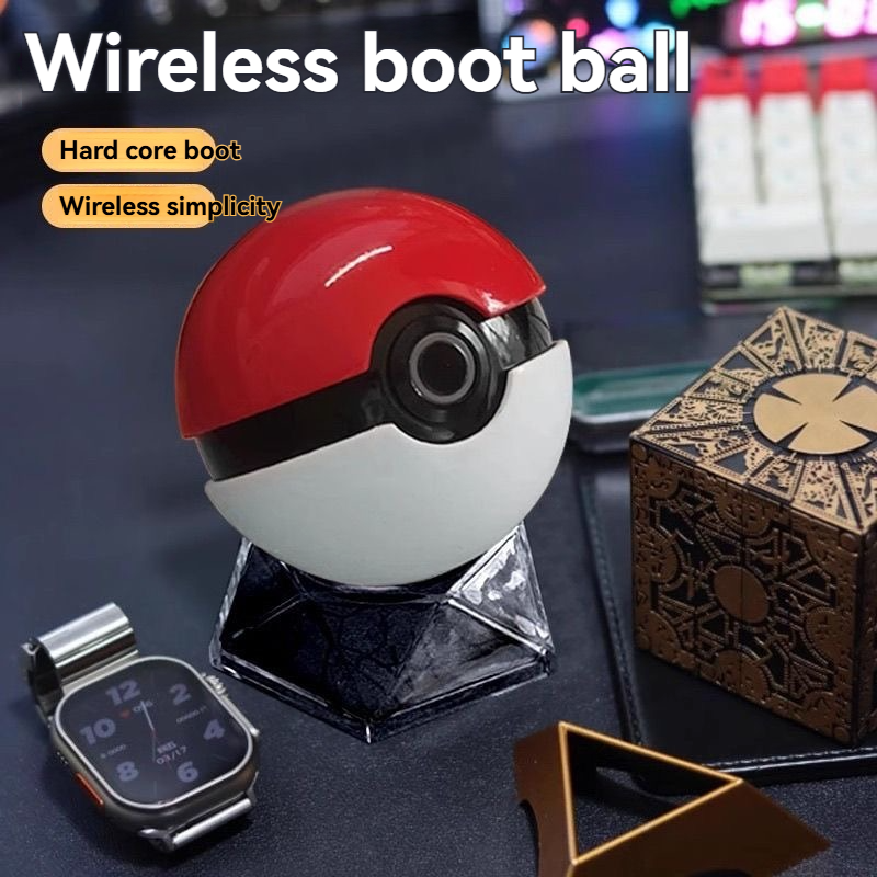 Wireless Poké Ball PC Power Button – Anime Gaming Desktop Switch