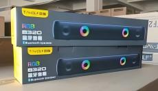 BT320 RGB Bluetooth Speaker – Dual 5W Stereo, TWS, Wireless Soundbar with Colorful Lights