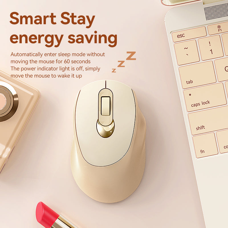 🖱️Q8 Wireless Silent Mouse – Silent, Rechargeable, Dual-Mode (Bluetooth + USB)