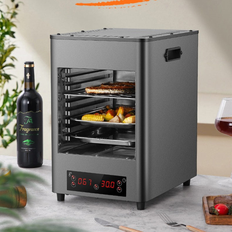 Touch-Controlled Western Food Grilling Machine Touch-Touch Barbecue Oven High Temperature Resistant 110V Steak Stove Stainless Steel Household Steak Oven - DAPANMG STORE