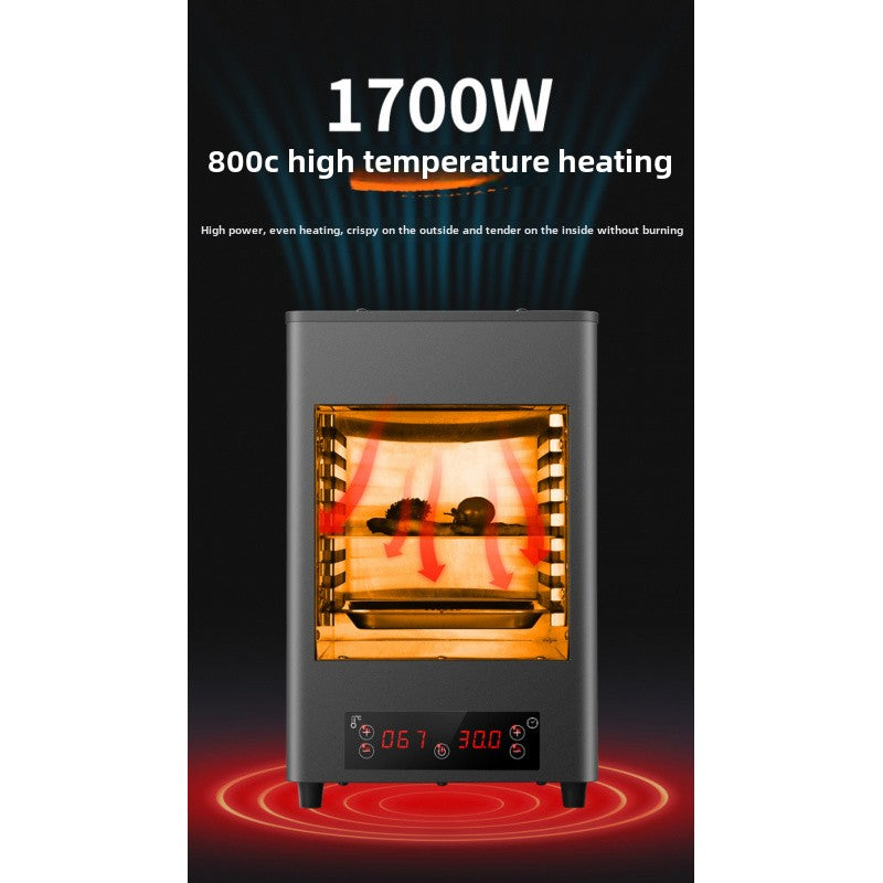 Touch-Controlled Western Food Grilling Machine Touch-Touch Barbecue Oven High Temperature Resistant 110V Steak Stove Stainless Steel Household Steak Oven - DAPANMG STORE