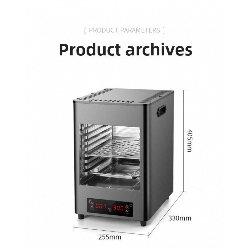 Touch-Controlled Western Food Grilling Machine Touch-Touch Barbecue Oven High Temperature Resistant 110V Steak Stove Stainless Steel Household Steak Oven - DAPANMG STORE